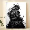 Framed Art Canvas Poster Japanese Samurai Sword Dagger Painting Wall Decoration Home and Dormitory Decoration with Frame