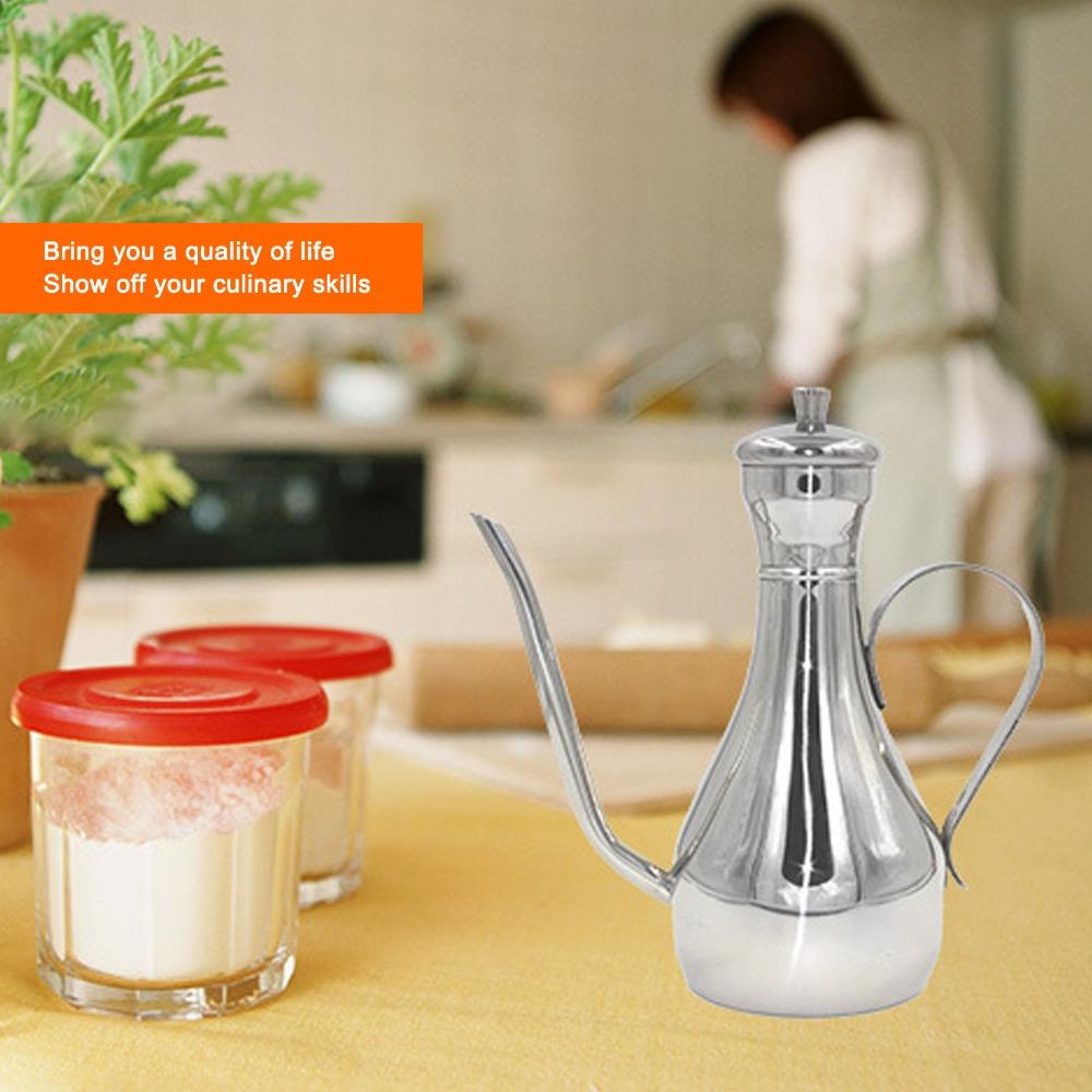 350ml/500ml Olive Oil Dispenser 304 Stainless Steel Oil Can Container  Restaurant Use
