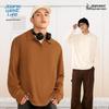 JEANSWEST LIFE Men's Heavyweight Waffle Knit Long Sleeve Polo Shirt