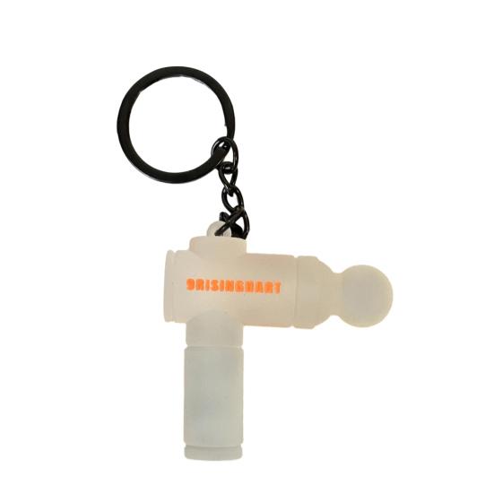 Keychain Pendant Multi-Color Design Lightweight Soft Silicone Mini Fascial Machine Shape Keychain Portable Decompression Toy Backpacks Fitness