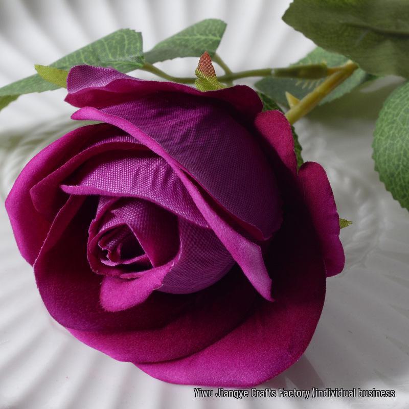 Large Flannel Rose Silk Bouquet for Wedding and Valentine's Day Home Decor