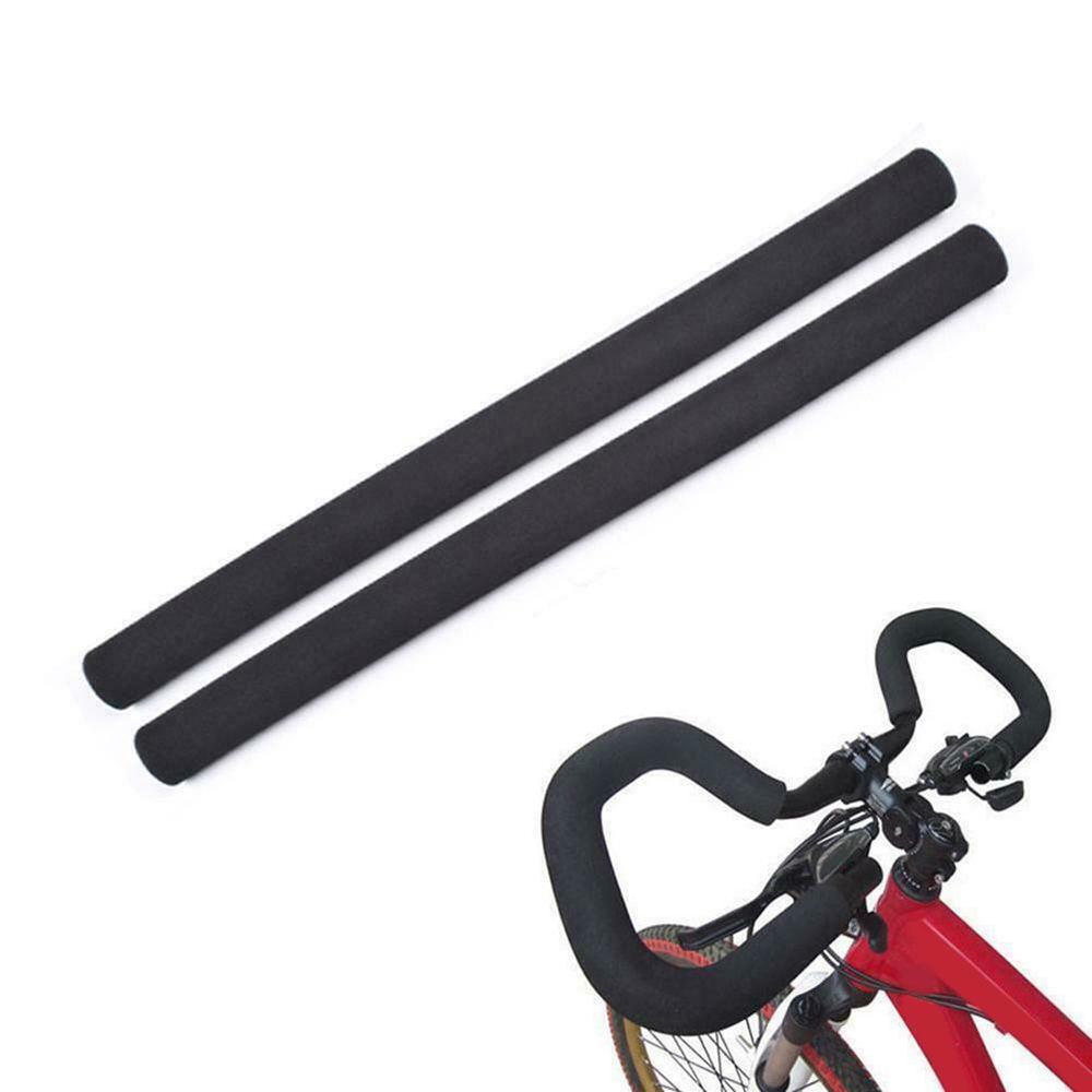 Bicycle Cycling Bike MTB Smooth Black Sponge Tube Foam Rubber Handlebar Grips