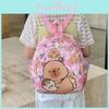 Backpack Capybara Children Zipper Design Adjustable Shoulder Schoolbag Straps