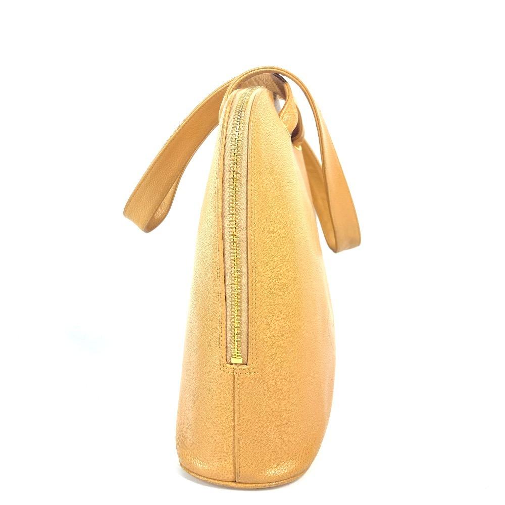 CHANEL vintage CC CC Mark Bag Shoulder Bag Tote Bag Caviar Leather Beige