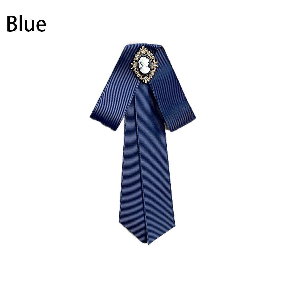 Shirt Crystal Multicolor Dress Bow Tie Bow Brooch