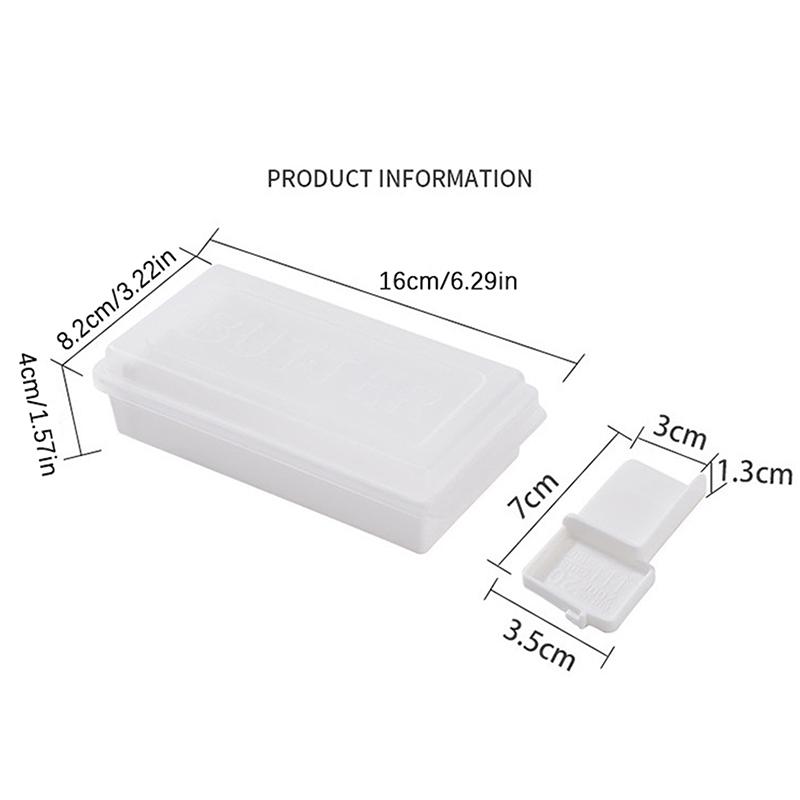 Portable Solid Butter Cutting Storage Box Kitchen Accessories Refrigerator Fresh Keeping Box Breakfast Cheese Fresh-Keeping Box