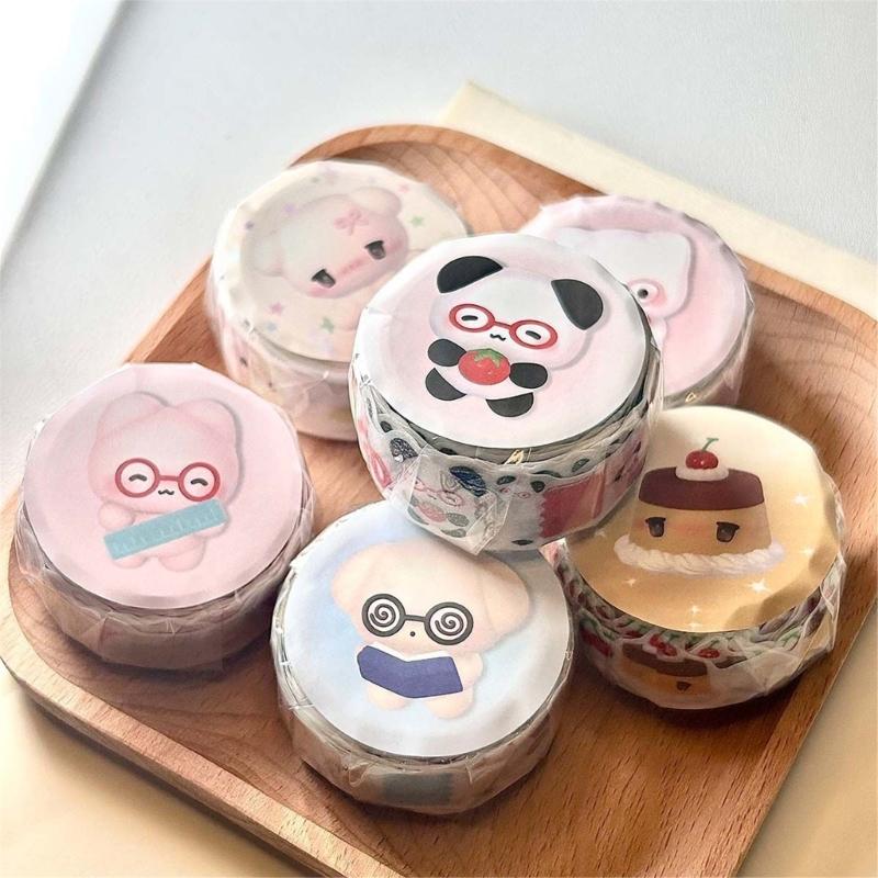 Animal Print Adhesive Tape Scrapbooking Decorative Tape for Craft 20mmx3m Aesthetic Masking Tape for Journal Wrapping