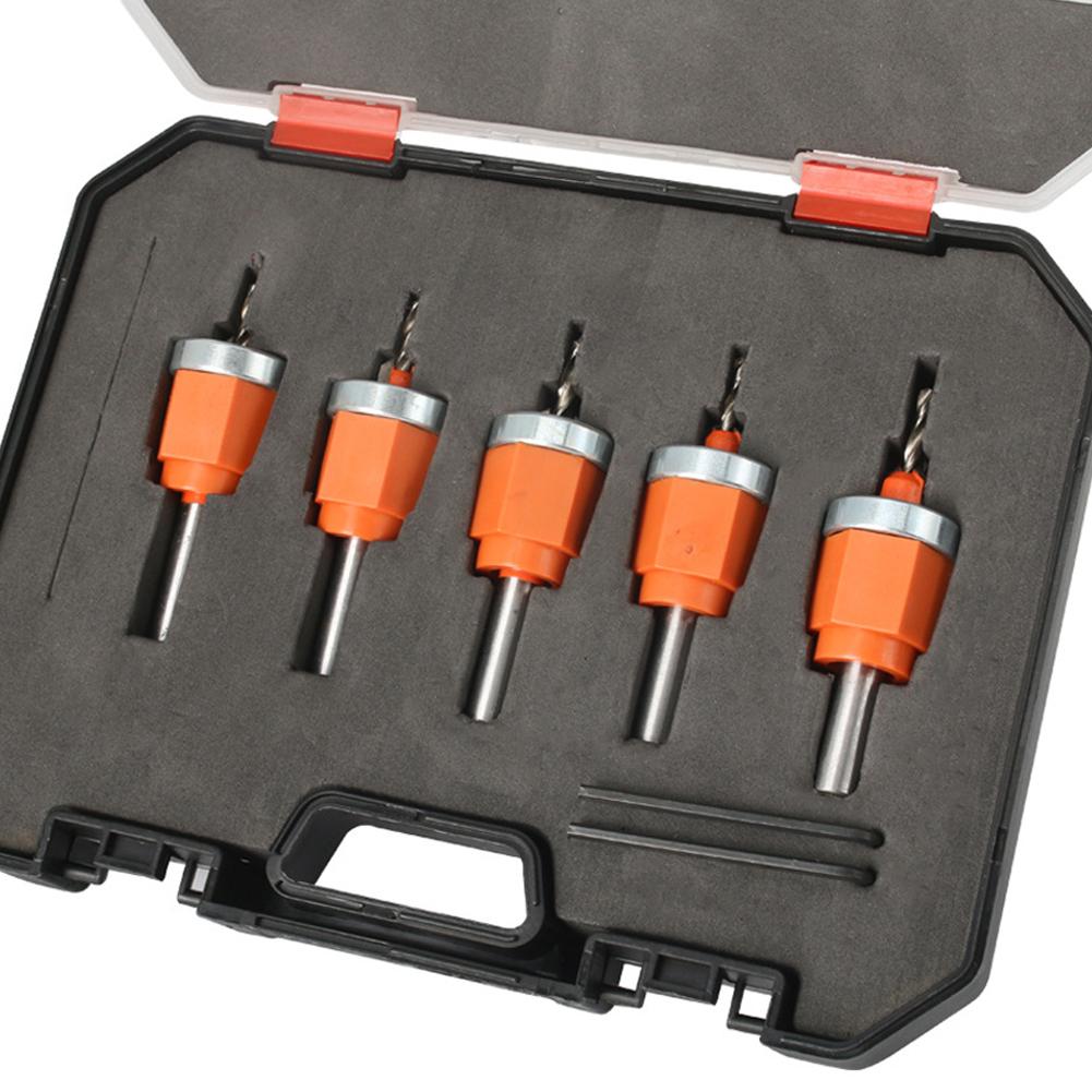 Woodworking Wood Drilling Countersink Drill Bit Hole Puncher   Depth Forstner Bit with Optional Edges Banding Punching Pliers