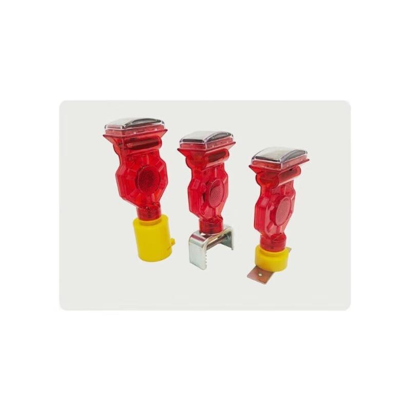 OLOMM Solar LED Warning Roadblock Light