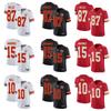 Kansas City Chiefs 15 Patrick Mahomes 87 Legend Embroidered Football Jersey Men Women Cotton Blend Sportswear
