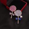 1pc Ladies' Lollipop Brooch & Pin Jewelry - Retro Elegant, Unique Design, Retro Elegant, for Scarves/Jackets, Ideal Holiday Gift