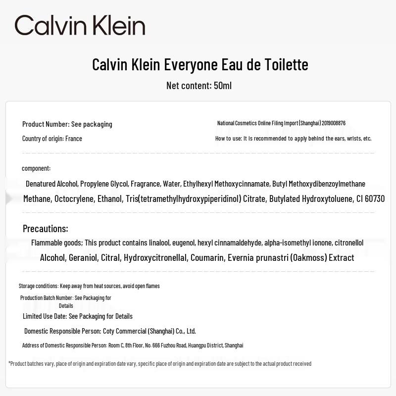 Calvin Klein Fragrance Collection