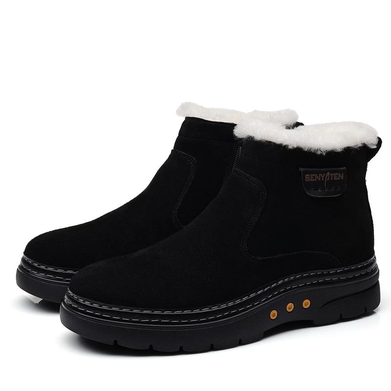 

Мужские ботинки Теплые меховые зимние ботинки Замшевые кожаные меховые ботильоны Мужская плюшевая обувь Уличная обувь Мужские зимние плюшевые зимние ботинки Главная 44