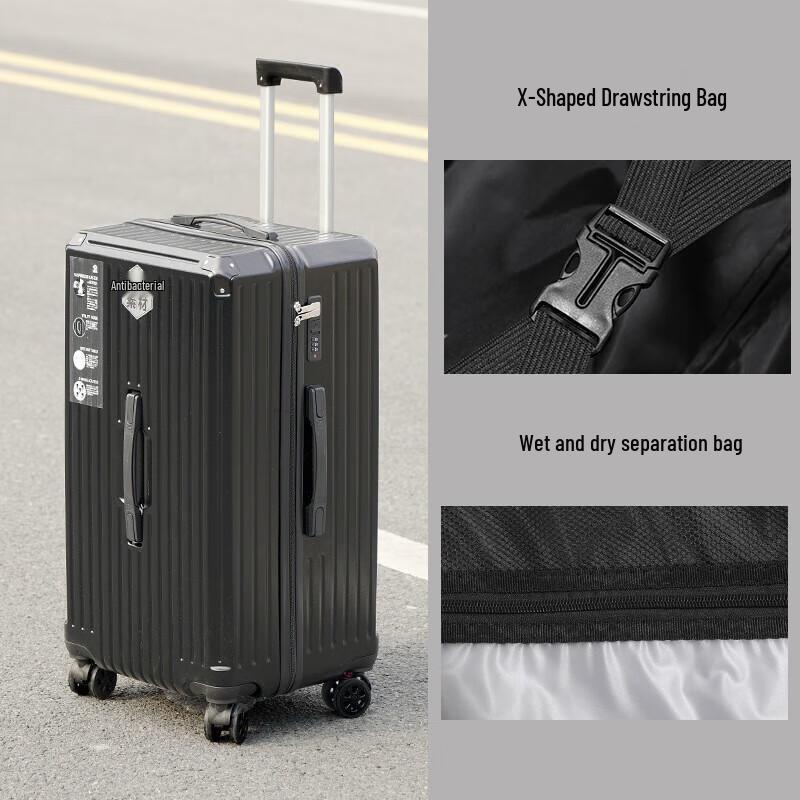 WEZHO 5-Wheel Student Travel Suitcase