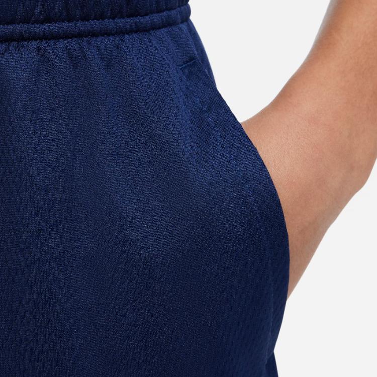 Nike Dri-FIT Logo Print Elastic Waist Straight Leg Kids Shorts Kids shorts Navy-Blue DM8537-410