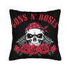 Rock Music Band G-Guns N Roses Pillowcase Printing Polyester Cushion Cover Decorations Throw Pillow Case Cover Home Square 18''