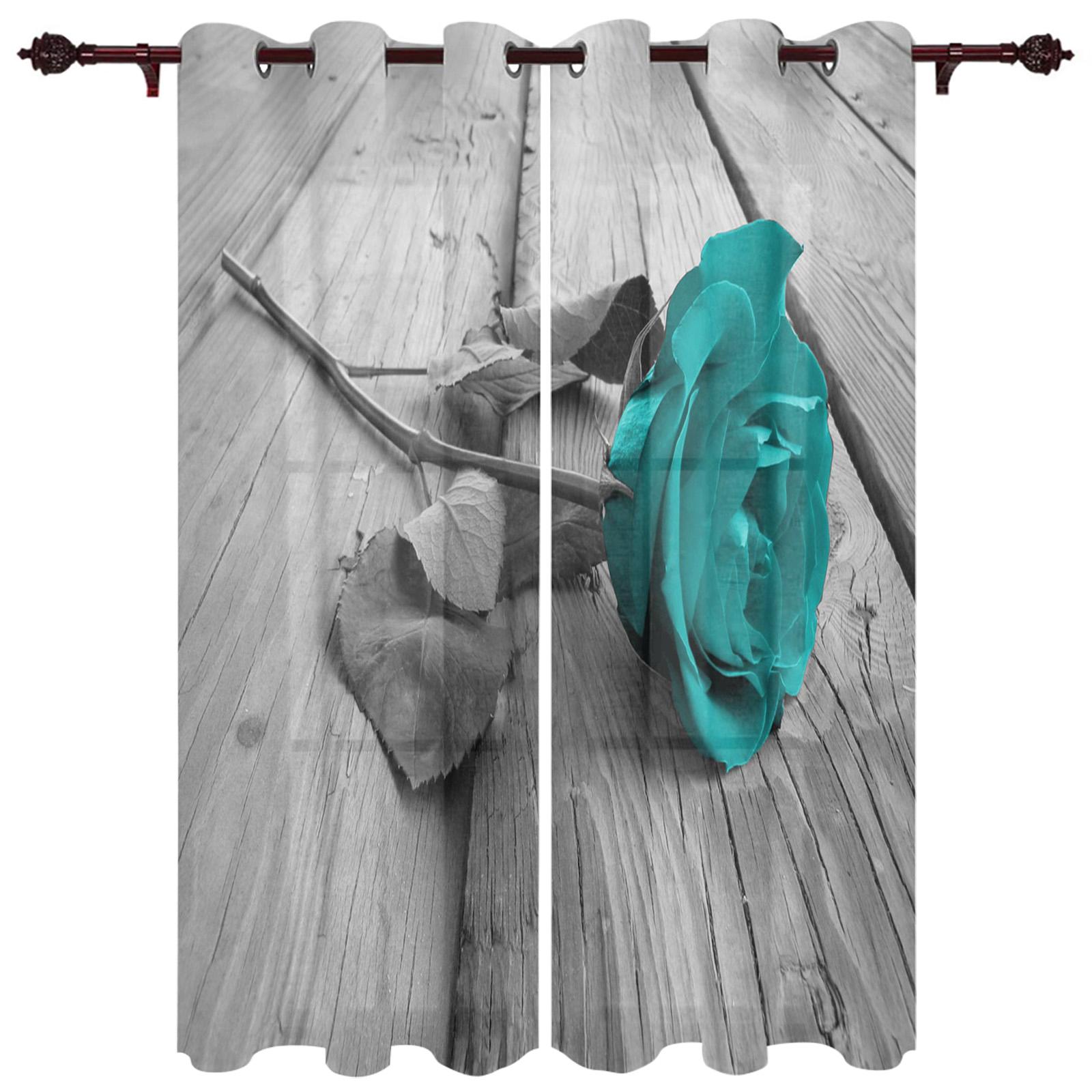 Роза Цветок Деревянная Доска Современные Шторы Для Окна Гостиной Спальни Шторы Жалюзи — фото 12