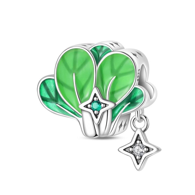 925 Silver Green Series Longing For The Tree Of Free Life Charms Beads For Women Fit Bracelet DIY Jewelry Gift