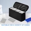 Folding Card Deck Case Organizers Gathering Card Toy Container Trading Card Storage Bag Card Storage Case with 3 Dividers