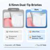 4pcs 3-Sided Toothbrushes for Adults Soft Bristle Three-side Bristles Multi-angle with Cleaning Tongue Scraper The Wavy Points