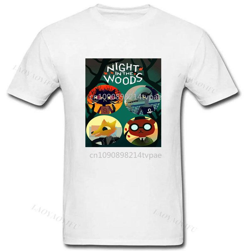 

Game Shirt Night in The Woods Art T-Shirt Cheap Material Polyester Not Cotton Short Sleeve Graphic Tee Camisa Vintage Cute Cat 5XL різнокольоровий