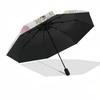 1pc Rainbow Princess Outdoor Umbrella - Automatic Opening/Closing, Portable 3-Fold Design with 8-Bone Iron Frame - Perfect Gift for Fans, Travelers, D