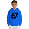 Boys' Printed Hooded Long,Sleeve Sweatshirt Casual Sports Comfort Sweatshirt