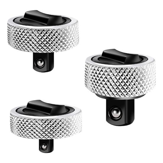 

Набор из 3 мини-трещоток с накатанной рукояткой, прочная конструкция, широко используется, компактная, портативная, мини-пальцевая трещотка серебряный