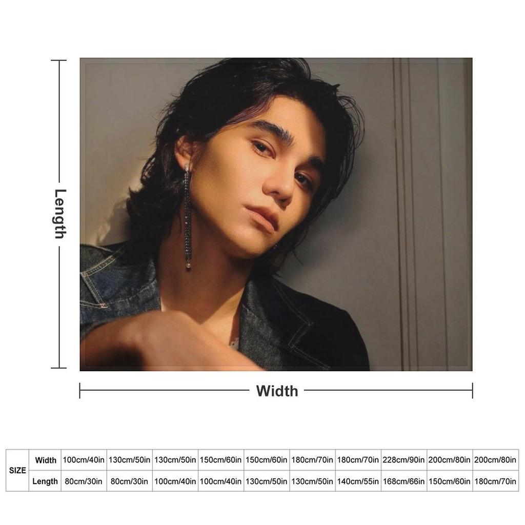 Wuju Bakery Sexy Black And White Jeff Satur Saturdayss Favourite Boy Bl Series Star Actor Thai Asian Cutie Pie Throw Blanket