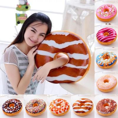 Decorative 3D Donuts Simulation Donut Cushion Super Soft Home Cushion Donuts Pillow Chocolate Donuts Pillow