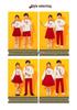 Chinese Style Children's Performance Costumes for Girls - Choir, Recitation, Sports Meeting, and School Uniforms