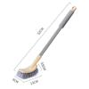 Wall-Mounted Long-Handle Soft Bristle Toilet Brush for Effective Cleaning