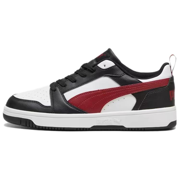 Puma Rebound V6 Low Versatile Comfortable Low-Top Sneakers Unisex Sneakers Black White 392328-30