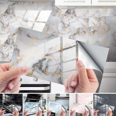 Adesivi per piastrelle Materiale PVC resistente Applicare decalcomanie per piastrelle facili da rimuovere