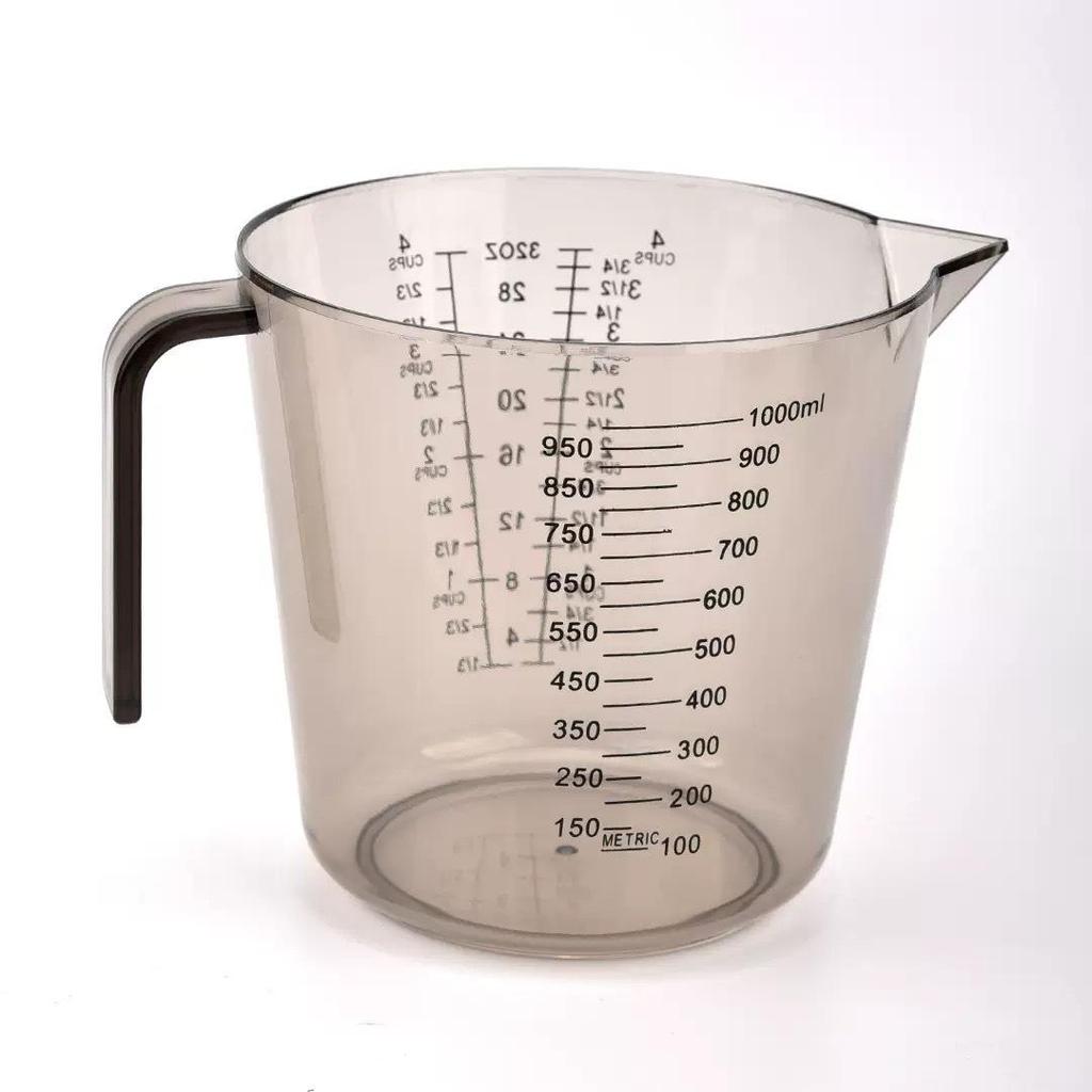 Available Double-Sided PS Transparent Measuring Cup (150/300/600/1000ML) with Scale - Ideal Baking Tool