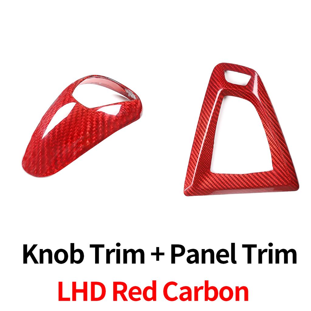 For BMW F80 F82 F87 M3 M4 M2 M5 F83 F85 X5M F86 X6M F13 Real Carbon Fiber Car Gear Shift Knob Cap Cover Sticker Panel Trim