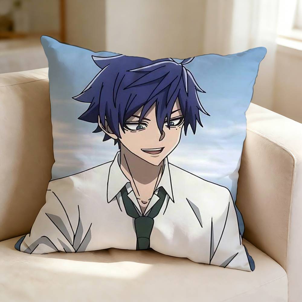 ANIME TTougen Anki SShiki Ichinose Square DoubleSided printed Pillow Case Bedroom Bedside Pillow Sofa Cushion Cover