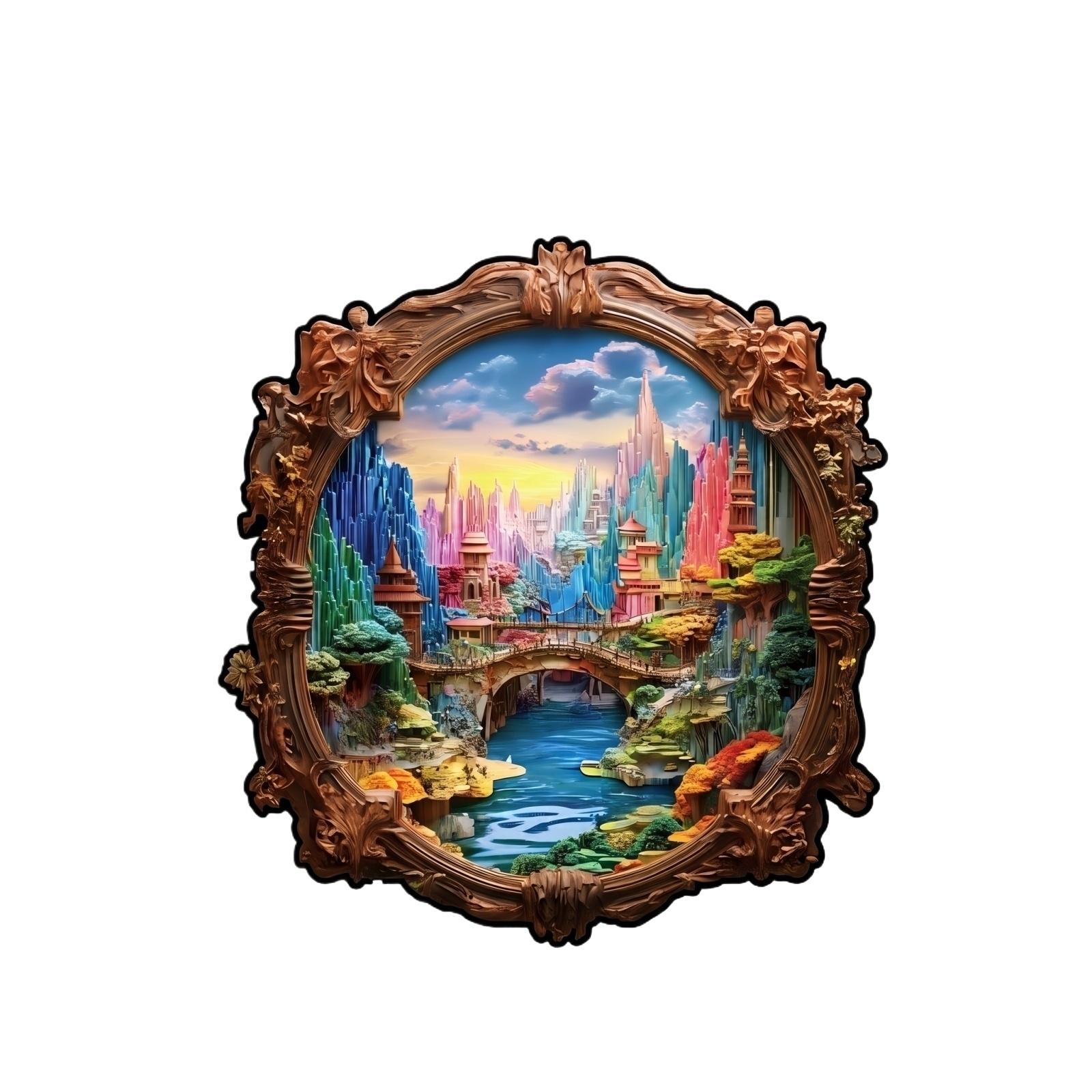 

3.6MMPuzzle Wooden Irregular Puzzle Toy Gift Bank Decompression Puzzle One Size