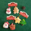 2pcs Christmas Series Plush Toy A Pair of Santa Claus,Snowmam Magnetic Plush Pendant Keychain Couple Bag Christmas Tree Decor