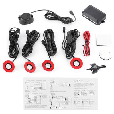 16,5 mm Auto Einbau Rückfahrradar Sensor Rückfahrhilfe mit Audio Summer Zusatzkit(Weiß )