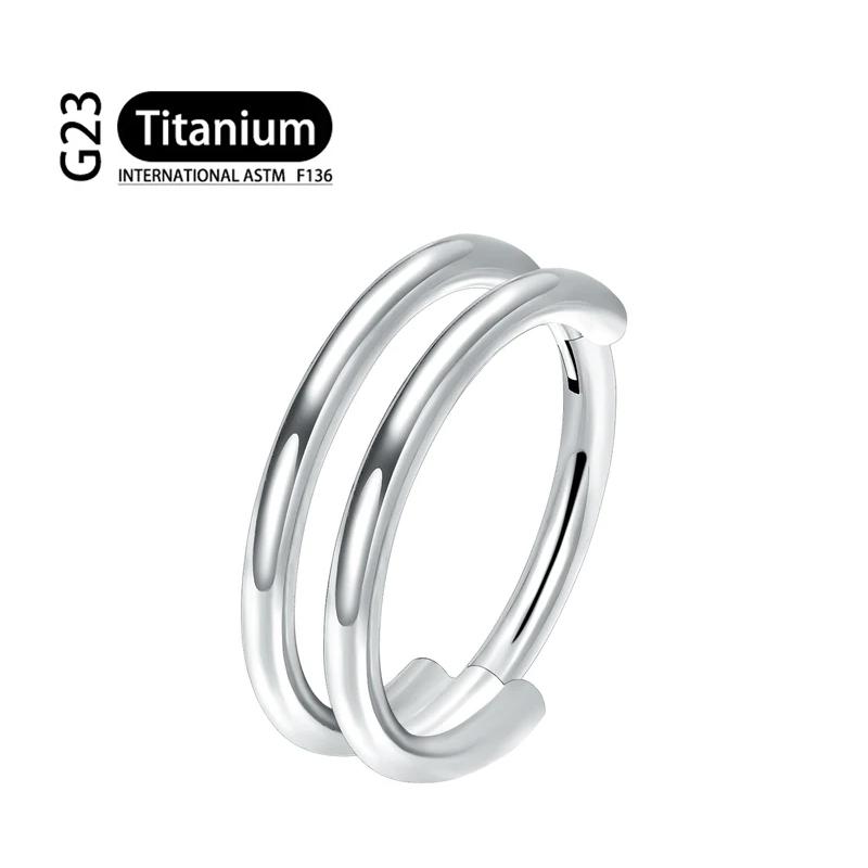 G23 16G Titan CZ Reihe Conch Nasenring Knorpel Hoop Daith Tragus Helix Lappen Ohrring Gelenkiges Segment Clicker Piercing Zirkon
