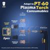 PLAXCON 2pcs PT60 IPT-60 Plasma Torch Double Pointed Spacer Guide 60432 Standoff Guide Plasma Cutting Accessories