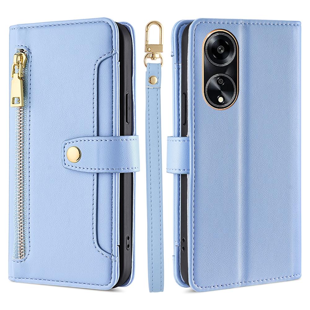 Blue PU Leather