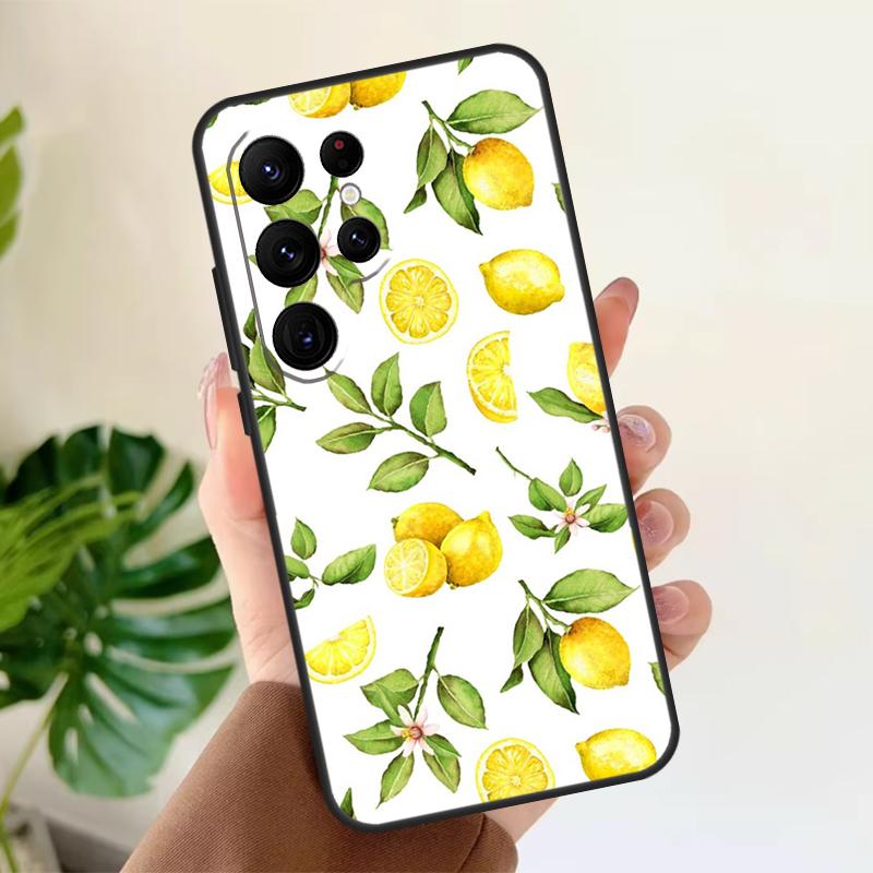 

Lemon Fruit Soft Case For Samsung Galaxy S25 S24 S23 S22 S21 Ultra S9 S10 Plus S23 FE S24 FE Phone Cover Galaxy S23 FE