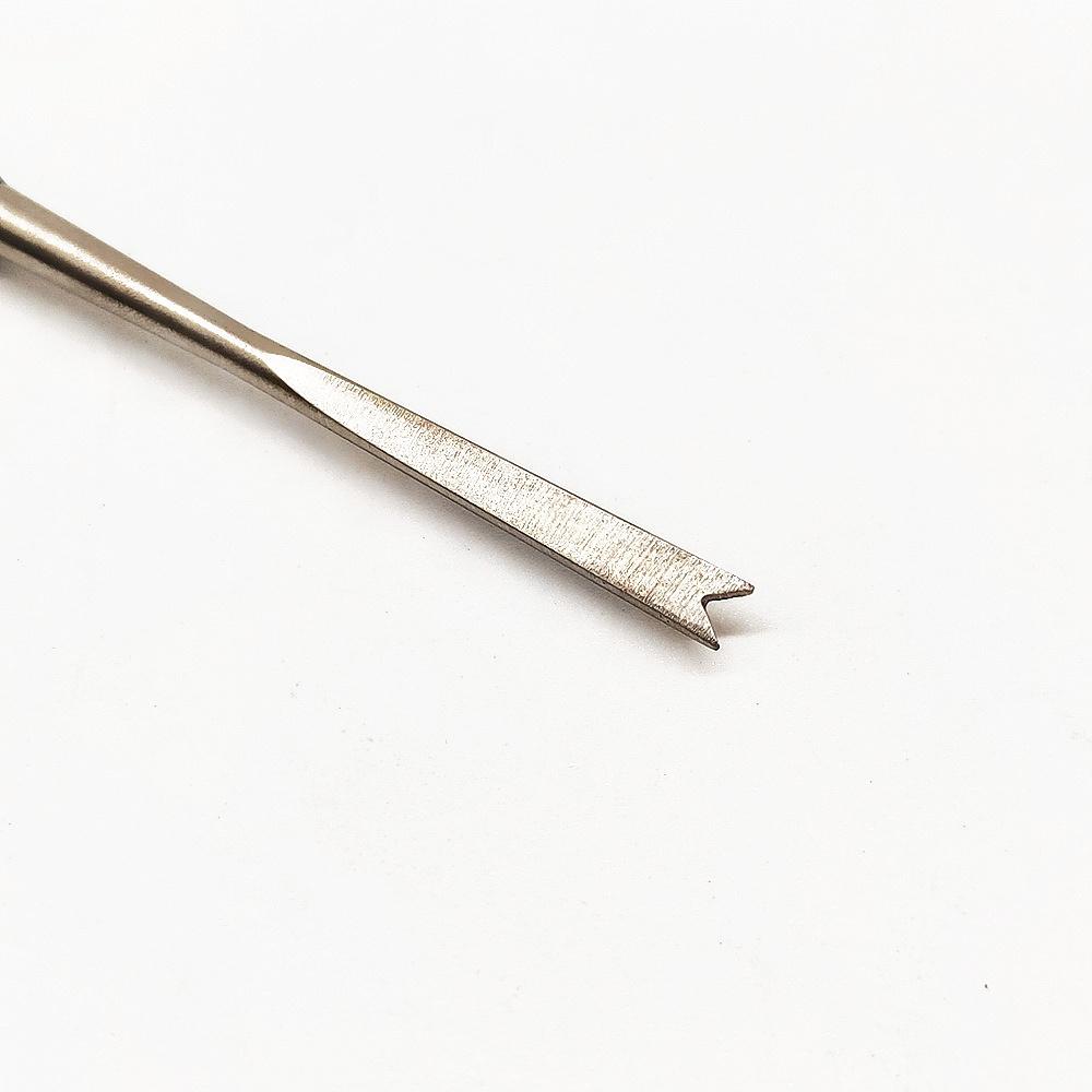1 pezzo Direttore di legature ortodontiche dentali Doppie estremità Curvo con scaler Fine Stretto Strumento Strumento per dentista