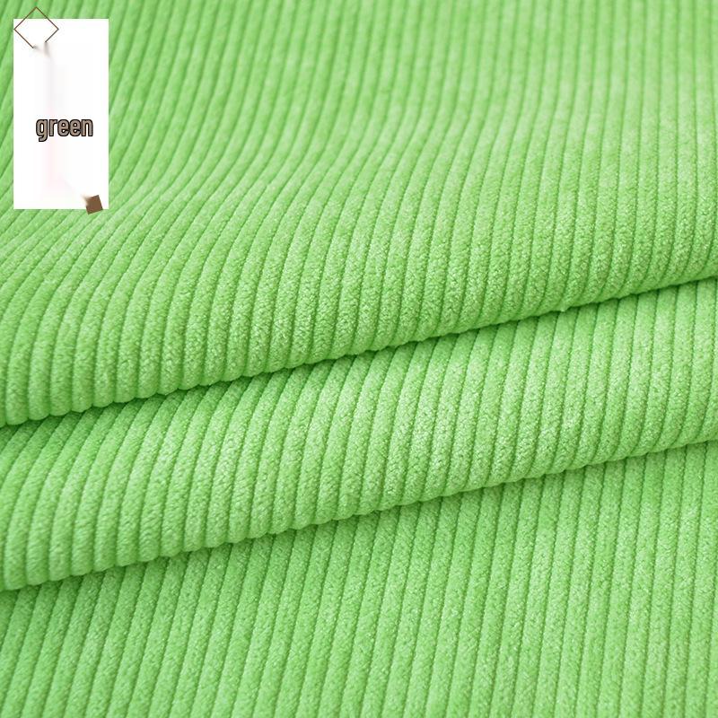 Solid-Color Ribbed Corduroy Jacket and Shirt-Smock in Silk Fabric