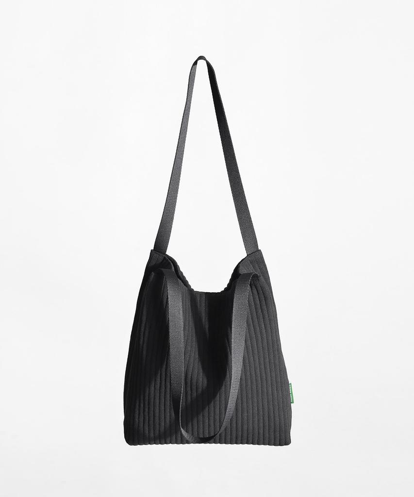 Green Stuff Effortlessly Boxy Shopper Bag 61 Ribbed Corduroy - Black