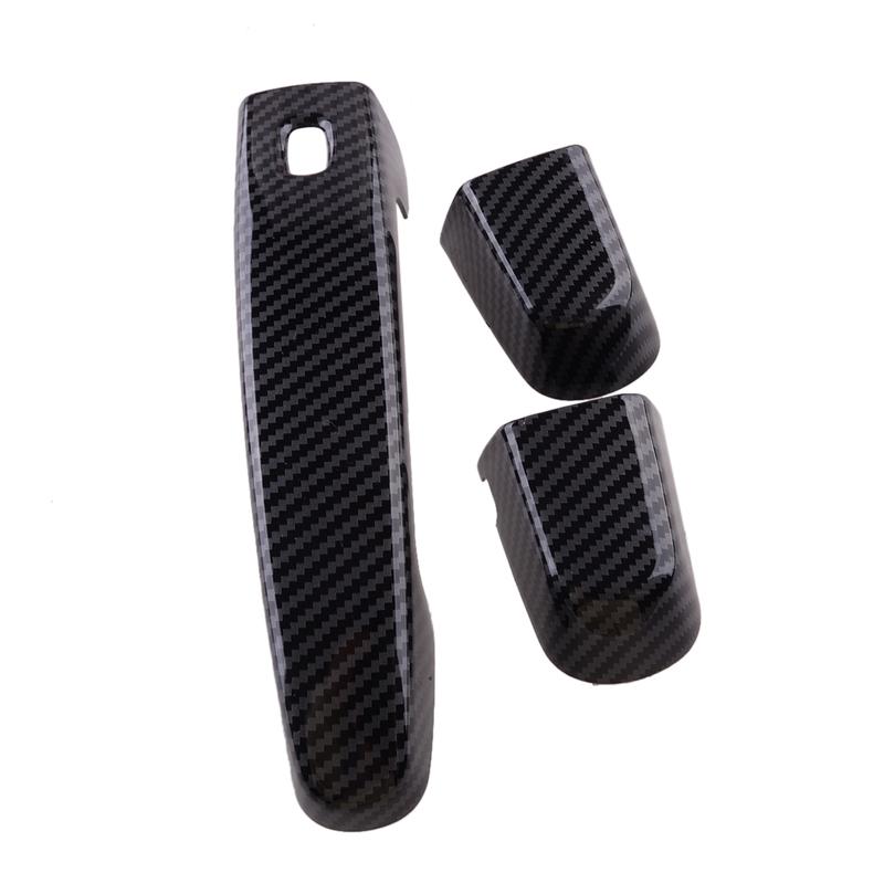

4Pcs/Set Exterior Front Door Handle Cover Trim Decor Smart Hole Fit for Chevrolet Camaro 2016 2017 2018 2019 2020