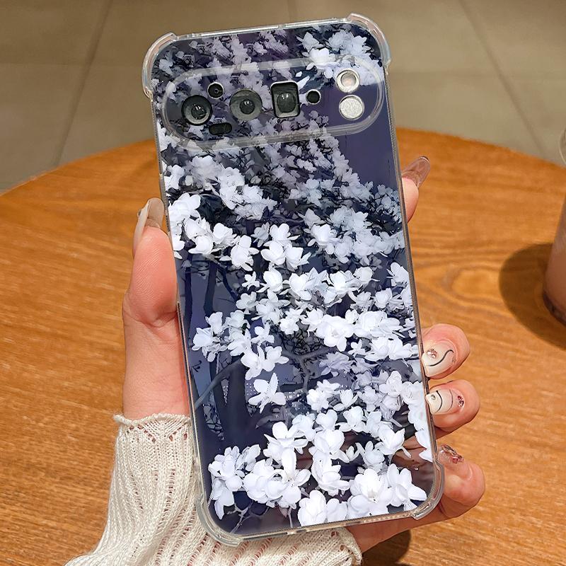 

Ретро Цветочный Узор Чехол Для Google Pixel 9 Pro XL 9A Ударопрочный ТПУ Силиконовый Прозрачный Мягкий Чехол Google Pixel 9 Pro XL прозрачный