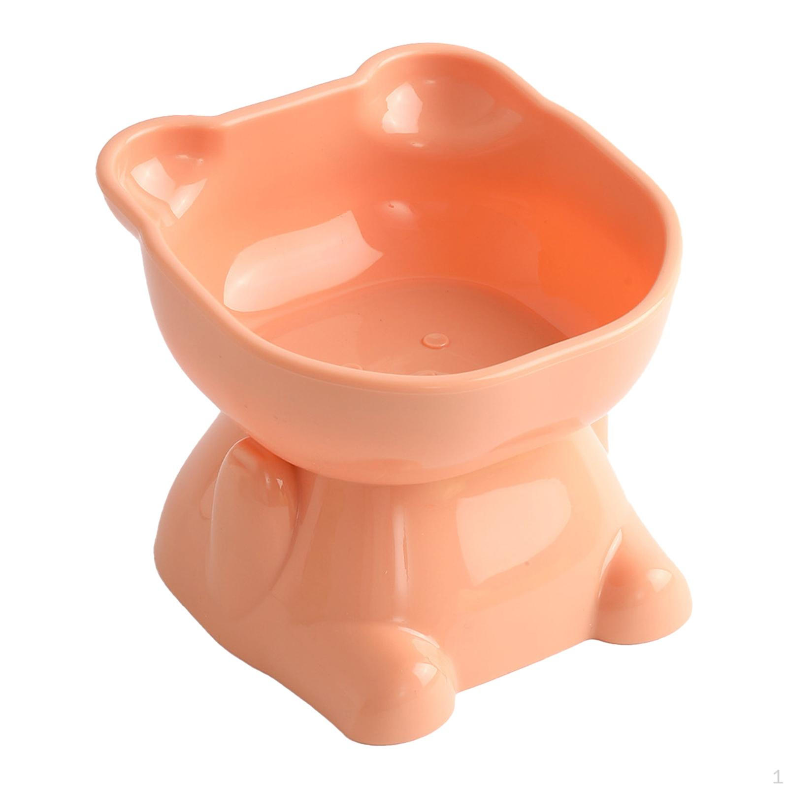 

Elevated Cat Bowls, Tilted Raised Bowls for Water Dish Feeder Cats Small Dogs рожевий